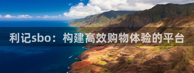 杏悦2登录入口：利记sbo：构建高效购物体验的平台