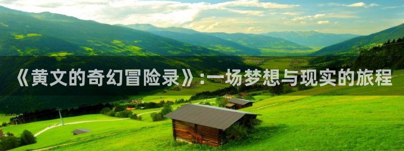 杏悦登录界面入口：《黄文的奇幻冒险录》:一场梦想与现实的旅程