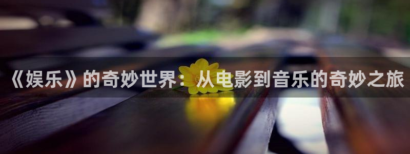 杏悦3登陆：《娱乐》的奇妙世界：从电影到音乐的奇妙之旅